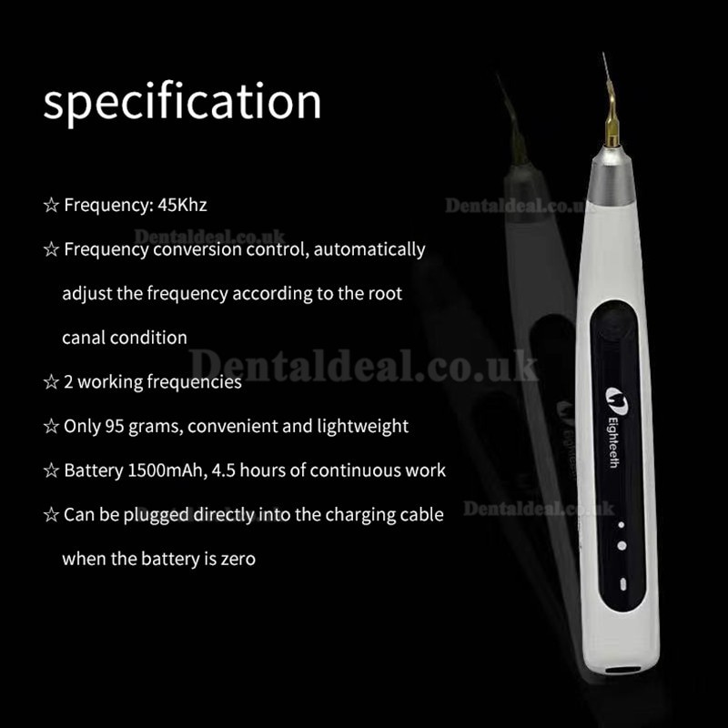 Eighteeth Ultra-X Endo Activator Cordless Ultrasonic Irrigator With 6 Pcs Needle Tips