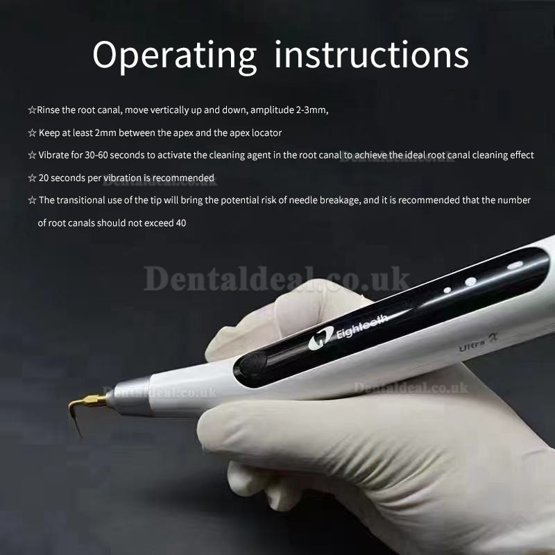 Eighteeth Ultra-X Endo Activator Cordless Ultrasonic Irrigator With 6 Pcs Needle Tips