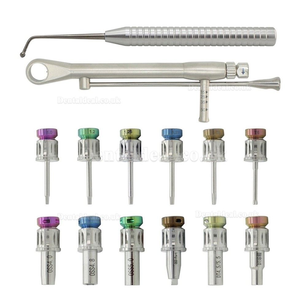 Universal Dental Implant Prosthetic Kit Torque Wrench Ratchet Screwdriver Set