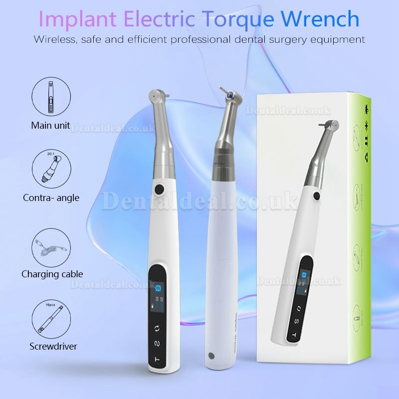 Electric Universal Dental Implant Torque Wrench Kit 10-50N/CM with 16Pcs Screwdrivers