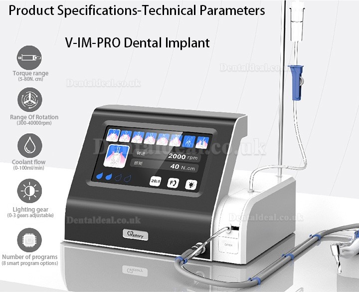 Victory Dental Implant Motor System with Fiber Optic 20:1 Contra Angle