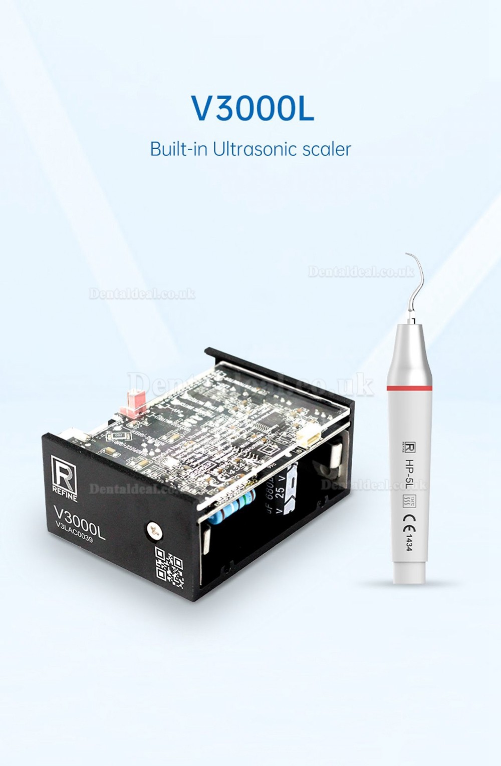 Refine V3000L Built-In LED Piezo Ultrasonic Scaler Handpiece Compatible with SATELEC