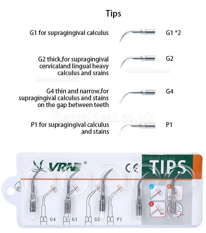 VRN K08A Dental Ultrasonic Scaler Scaling Perio With LED Detachable Handpiece