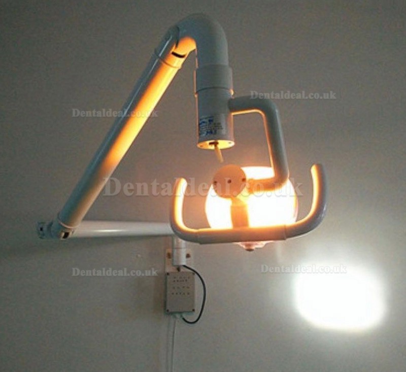 50W Wall Hanging Dental Medical Oral Halogen Light Lamp with Arm Shadowless Cold Light