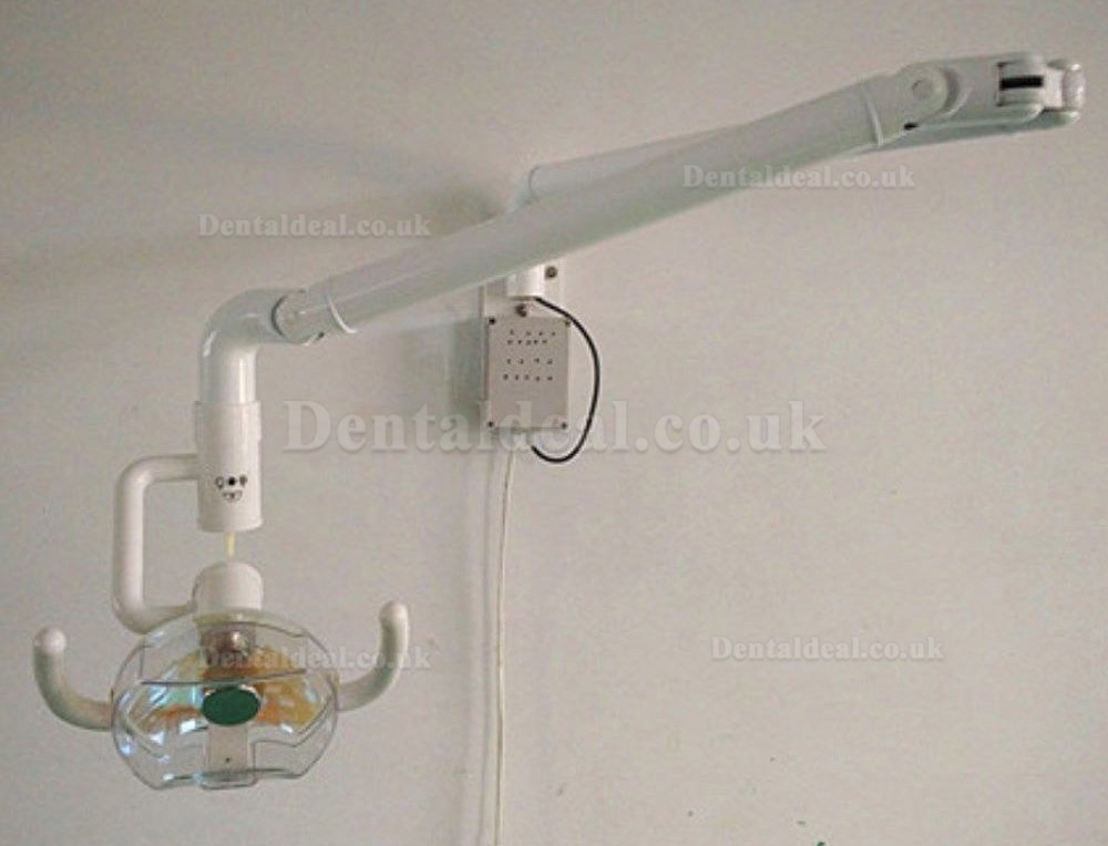 50W Wall Hanging Dental Medical Oral Halogen Light Lamp with Arm Shadowless Cold Light