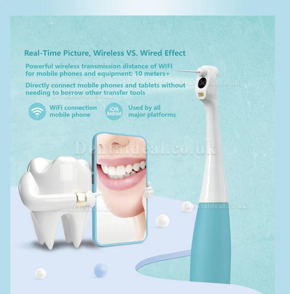 Waterproof Dental Wireless WiFi Intraoral Camera for Mobile Phone Home Use