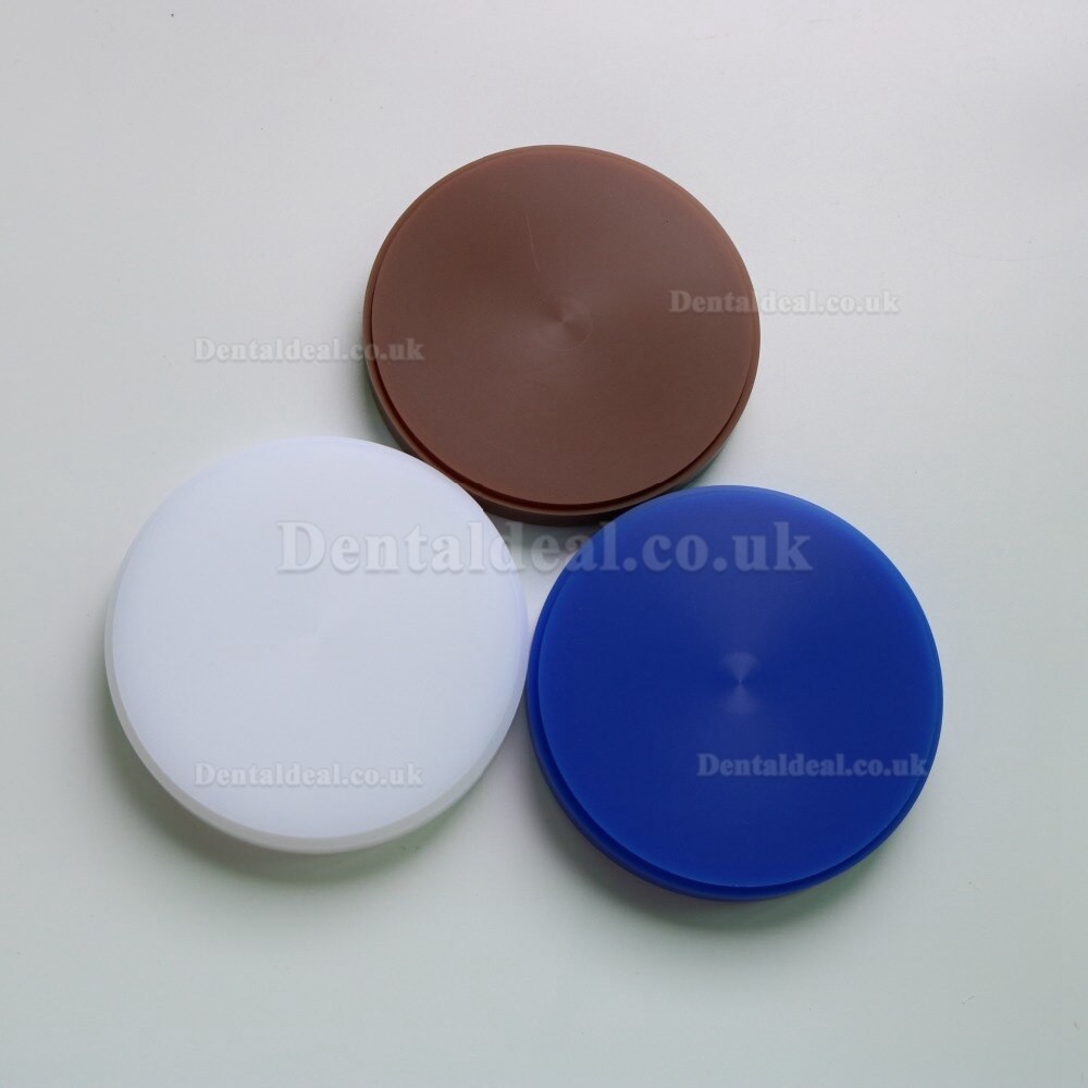 5Pcs Dental Lab Wax Blocks Carving Wax Blank Disc Fit Wieland Milling Machine