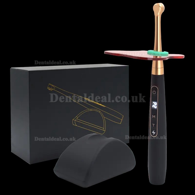 Dental Wireless 1 Second LED Curing Light with Caries Detection Detector 6 Modes 1800MW/CM2