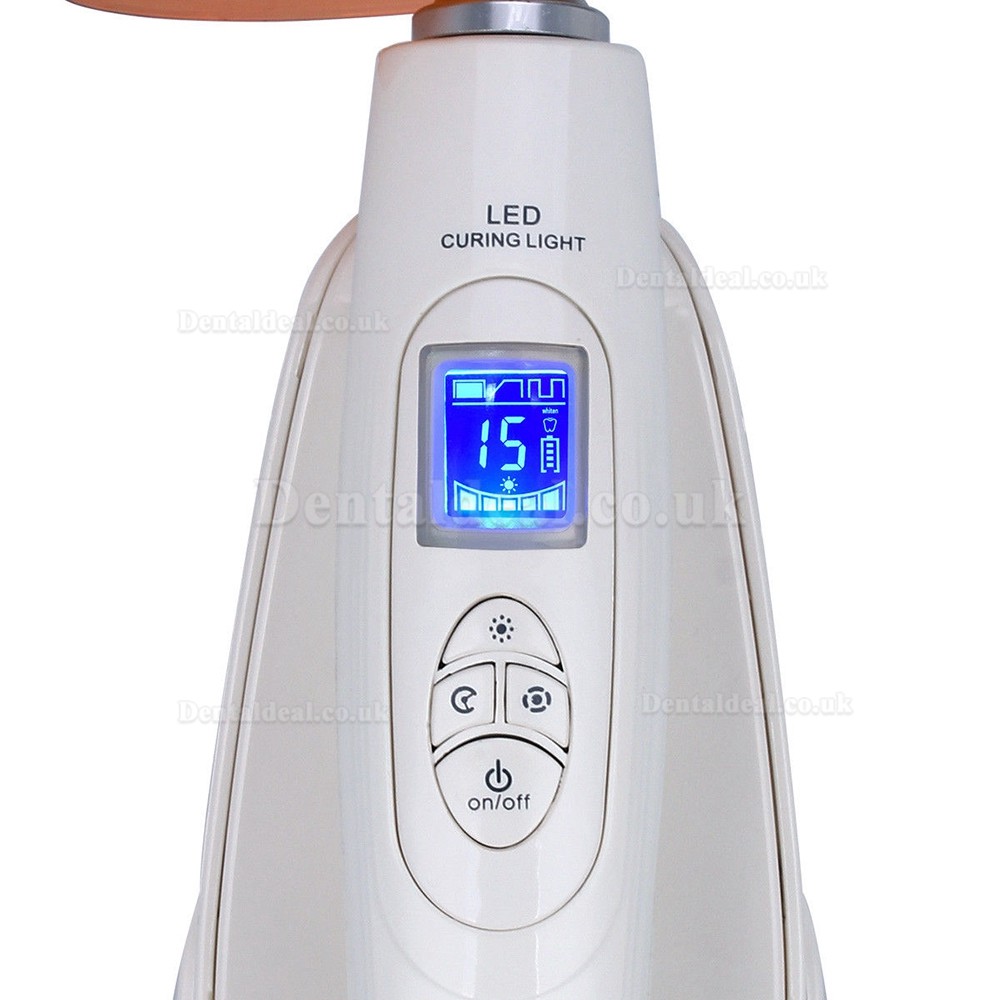 Dental LED Curing Lamp Wireless Resin Cure With Light Meter 2000mw/cm2