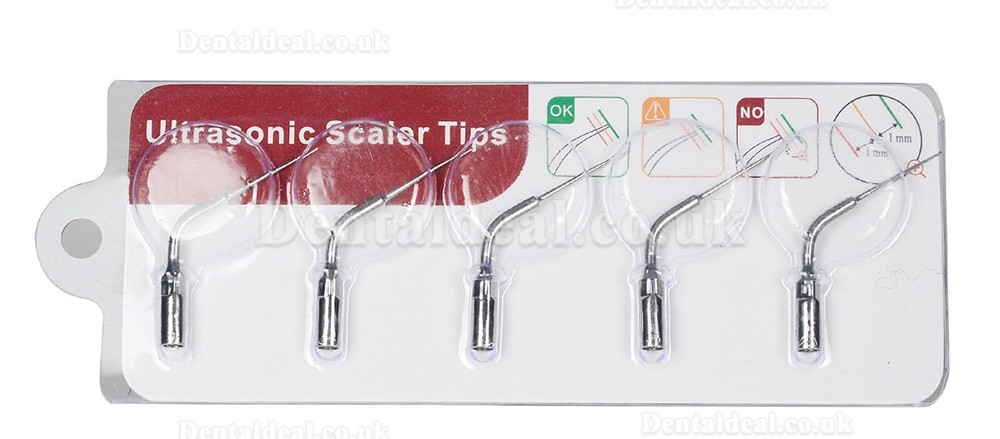 5Pcs Woodpecker E5 Dental Ultrasonic Scaler Endodontic Tips Fit EMS UDS Handpiece