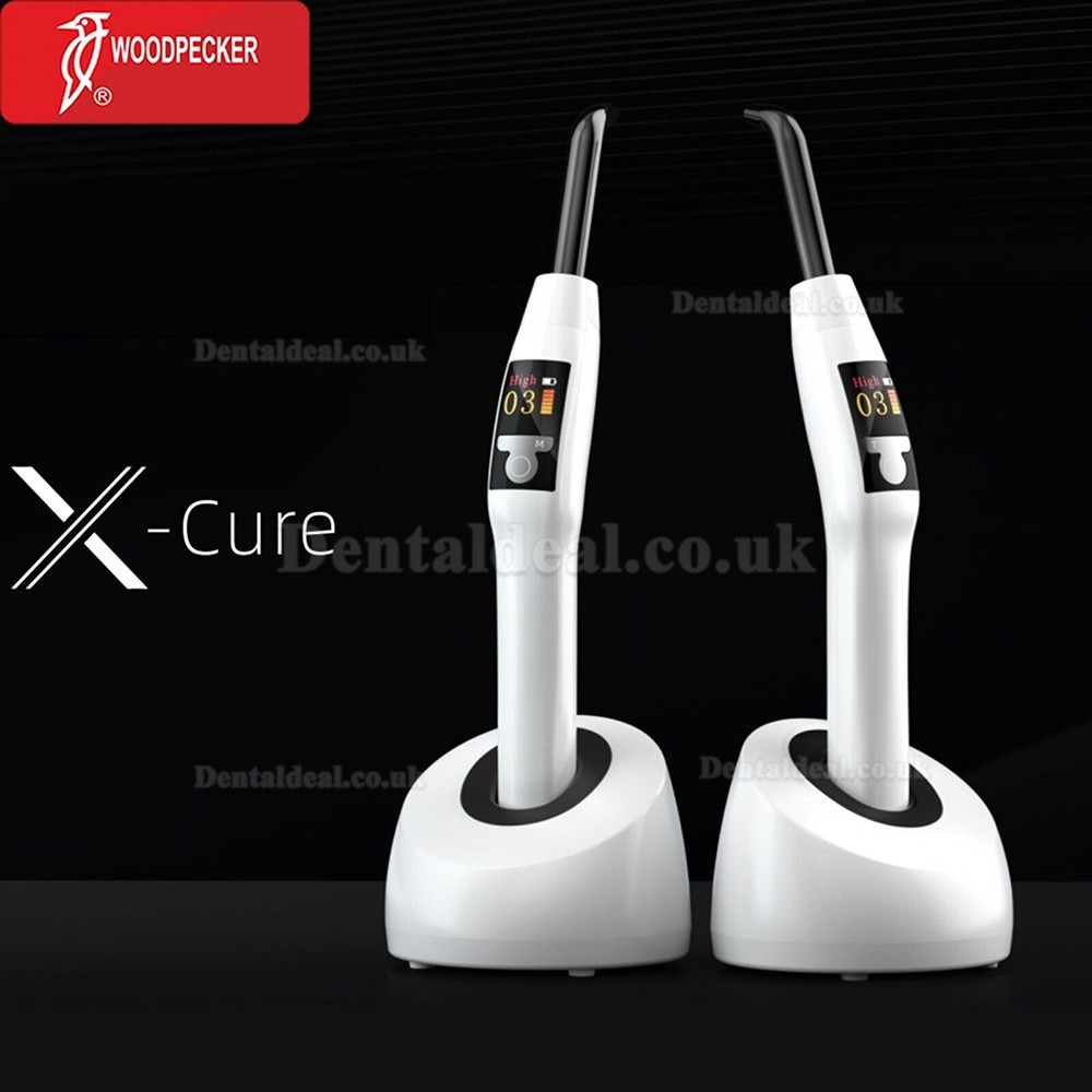 Woodpecker X-Cure Wireless Dental LED Curing Light with Caries Detector 3000mw/cm