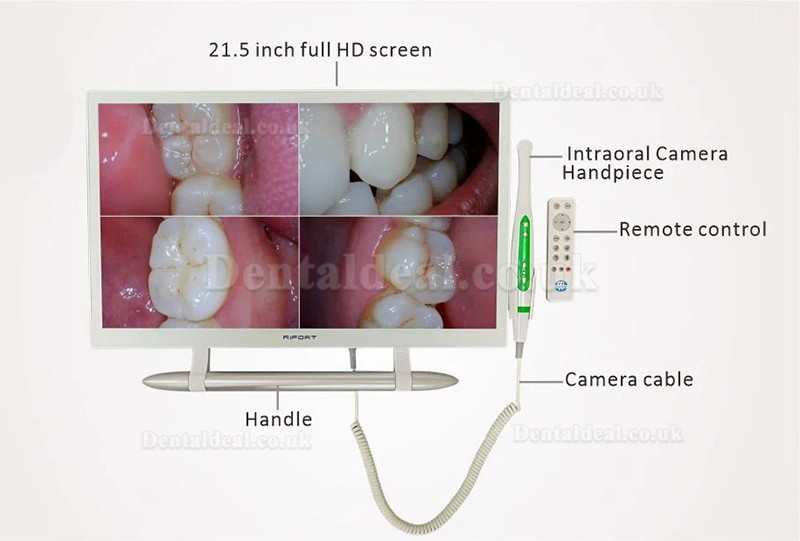 YF-2200M 21.5 Inch Dental HD Intraoral Camera with Monitor Screen with Bracket Holder Kit for Dental Chair Unit