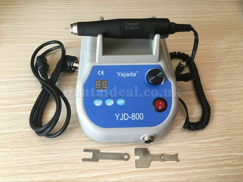 YJD-800 Dental LAB Brushless Micro Motor Polisher 50K RPM Handpiece Double Lock