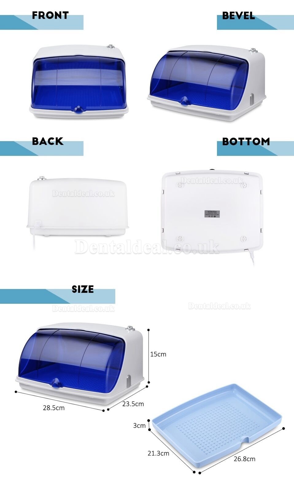 10L 5W UV Sterilizer Disinfection Cabinet UV Sterilization Ozone Box YM-9003