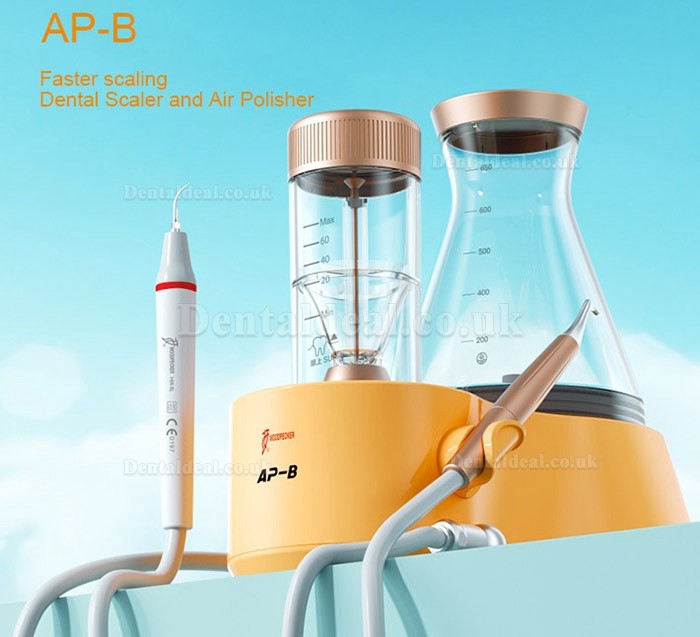 Woodpecker AP-B 2 In 1 Dental Air Flow Polisher & Piezo Ultrasonic Scaler With LED Light Fit EMS