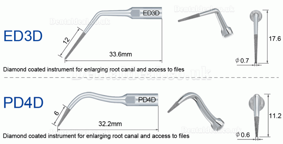 10 Pcs Refine Ultrasonic Scaler Tips E3D E4D E5D E10D E11D E12D E14D E15D Fit Woodpecker EMS