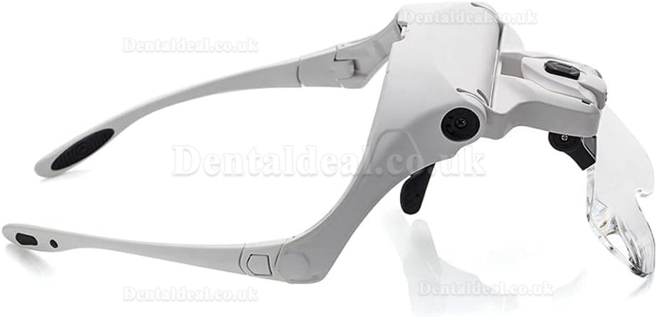 Dentist Loupes Headlight Dental Binocular Glass Magnifier with Led Head Light 5 Lens