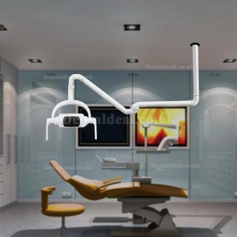 Ceiling-mounted Dental Light Oral LED Operating Lamp Exam Surgical Shadowless 6 LED Lens With Arm