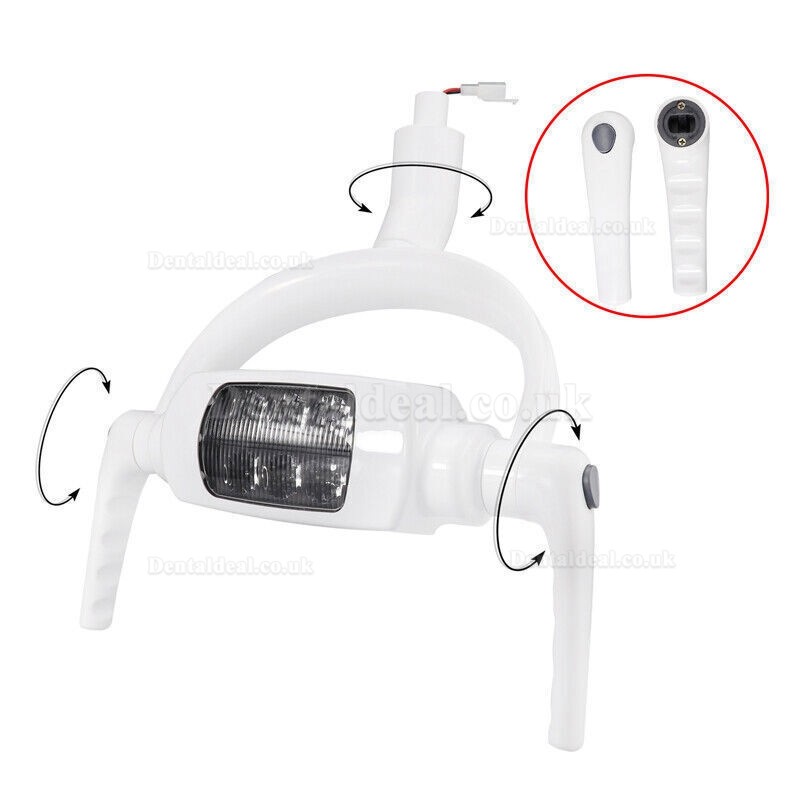 Ceiling-mounted Dental Light Oral LED Operating Lamp Exam Surgical Shadowless 6 LED Lens With Arm