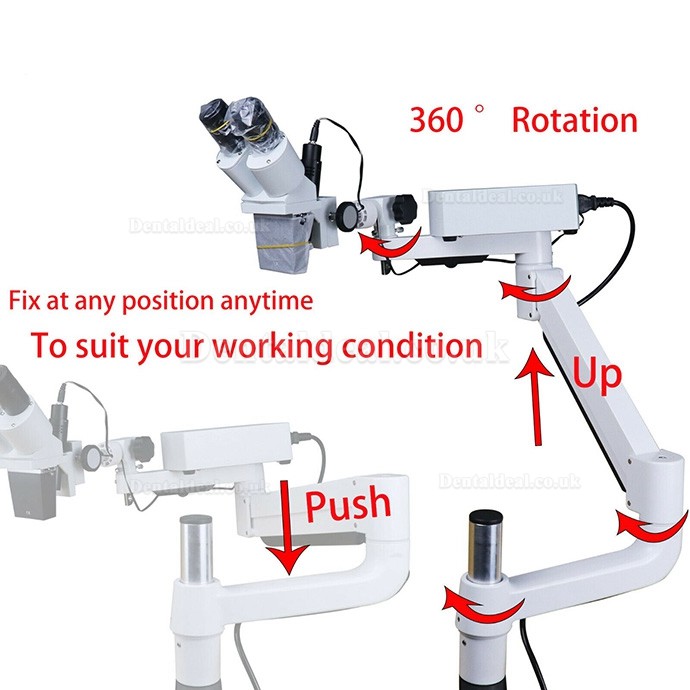 10X/15X/20X Dental Surgical Operating Endo Microscope with LED For Dental Chair Unit