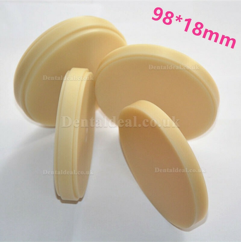 Dental PMMA Blocks with A0/A1/A2/A3 Color 98*18mm Dental Materials