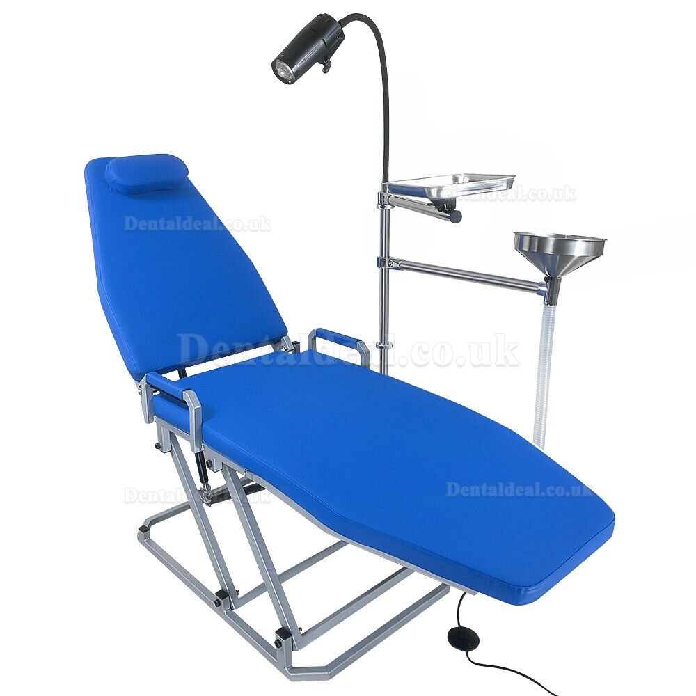 Greeloy Upgrated Portable Folding Chair with LED Cold Light and Instrument Tray Full Set GU-P109