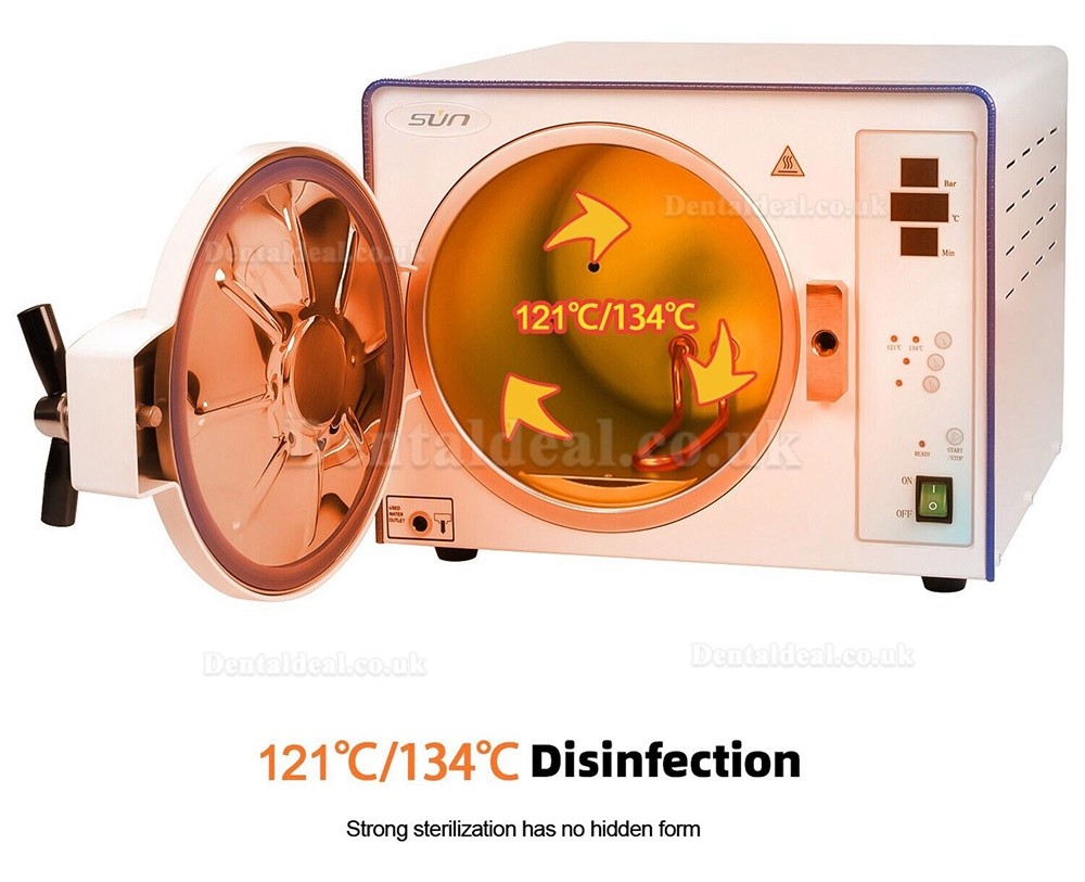 18L / 23L Sun Class N Dental Autoclave Steam Sterilizer High Temperature High Pressure