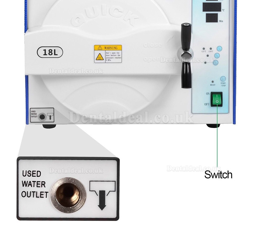 18L / 23L Sun Class N Dental Autoclave Steam Sterilizer High Temperature High Pressure