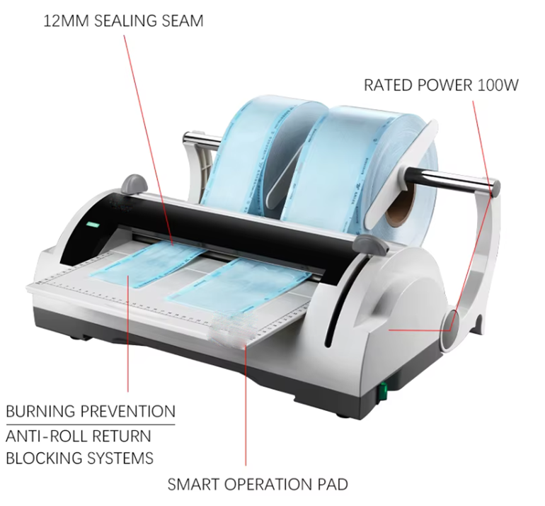 Dental Sterilization Disinfection Pouches Sealing Machine Dental Medical Bag Sealer